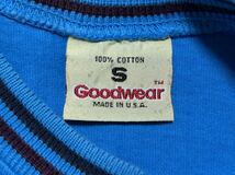 USA製 グッドウェア リブライン Tシャツ トリム リンガー アメリカ製　　MADE IN USA Goodwear しっかりとした上質素材 玉7832_画像3