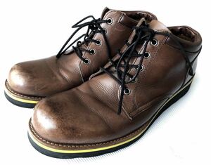 箱付 グラム ガトリンブーツ レザーブーツ プレーントゥ glamb　　定価36750円 Dark brown Gatrin boots GB13SP/AC18 玉2269