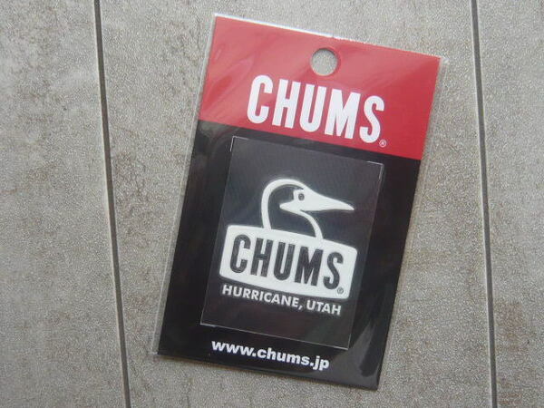 Sticker Chums Booby Face Emboss ステッカー White 新品 CH62-1127 チャムス