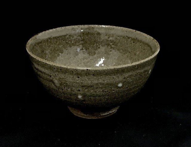 寒川義崇古曽部焼茶碗抹茶椀共箱あり茶道具美品陶芸品【送料無料