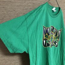 テネシーリバー　半袖Tシャツ　メキシコ製　仮面舞踏会　ピエロ　悪魔　緑59　古着　入手困難　激レア　希少 人気 ビッグサイズ　紫　黄色_画像6