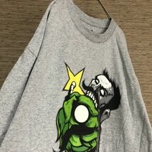 ゾンビ　半袖Tシャツ　ビアゾンビ　星　デカプリント　バックプリント　グレー60 古着 入手困難　激レア 希少 人気 ゆるだぼオーバーサイズ_画像8