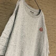 チャンピオン 半袖Tシャツ　刺繍　ワンポイント　顔　目玉　グレー　ヒゲおやじ66 古着　入手困難　激レア　希少 ゆるだぼ　ビッグサイズ_画像8