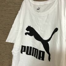 プーマ　半袖Tシャツ　デカロゴ　ビッグロゴ　白　黒　アニマル　ビッグサイズ66 古着　入手困難　激レア　希少 ゆるだぼ ビッグシルエット_画像8