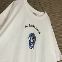 アニメ 半袖Tシャツ　ドラえもん　どら焼き　漫画　キャラクタ　白　激レア66 古着　入手困難　激レア　希少 ホワイト　マンガ_画像8