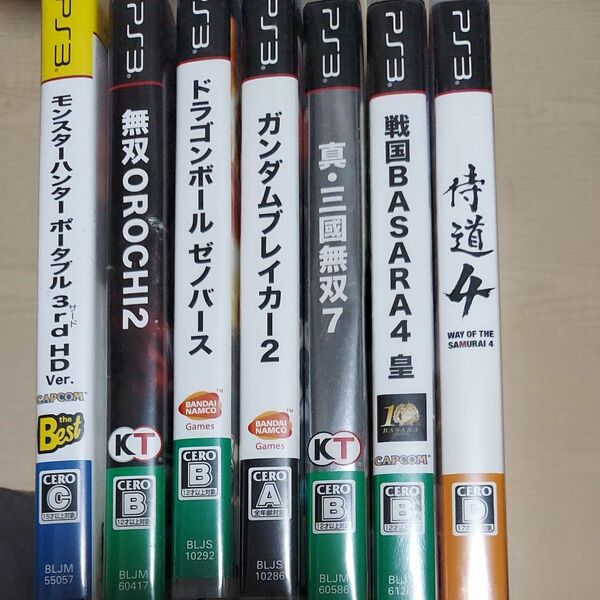  戦国ﾊﾞｻﾗ四皇、侍道4 、ﾄﾞﾗｺﾞﾝﾎﾞｰﾙｾﾞﾉﾊﾞｰｽ 、ﾓﾝｽﾀｰﾊﾝﾀｰﾎﾟｰﾀﾌﾞﾙ3rd 、真・三國無双7 等