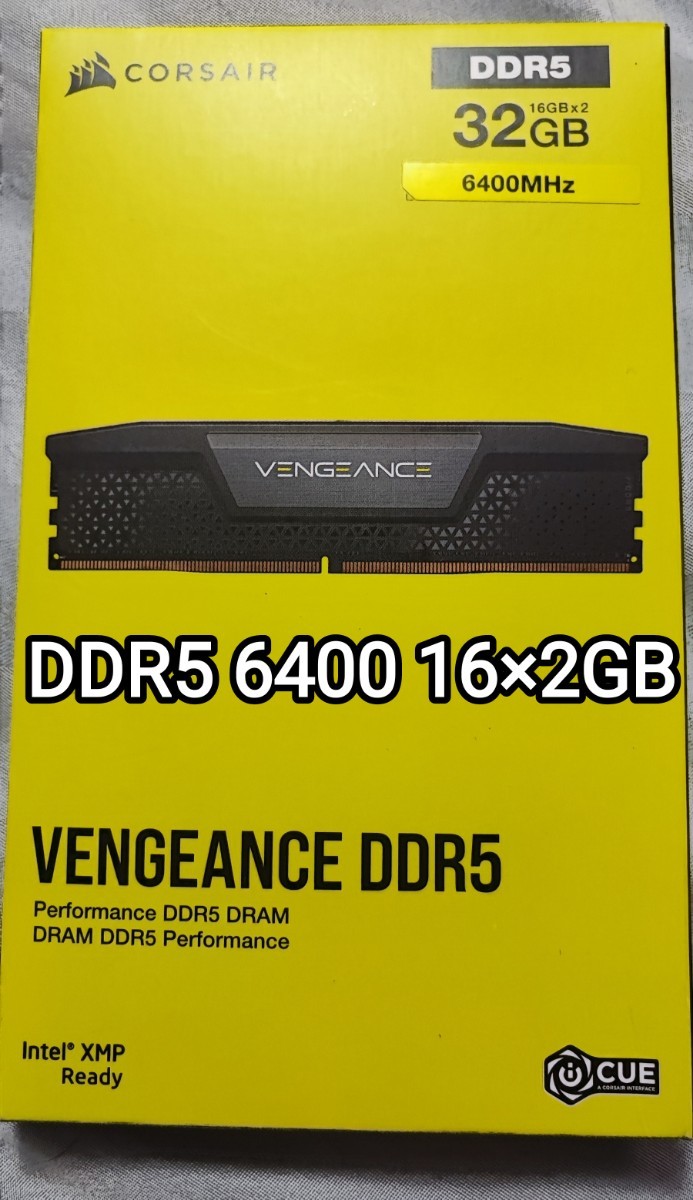 CORSAIR DDR5-4800MHz メモリ VENGEANCE DDR5 (PC5-38400) 32GB [16GB