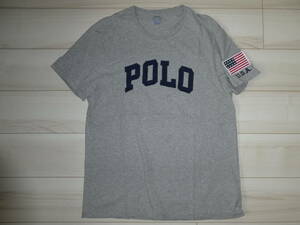 XL размер * стандартный товар * серый Polo Ralph Lauren Logo футболка POLO RALPH LAUREN