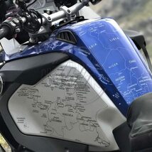 サイドタンク2枚クリアオートバイフルグラフィックキット透明ステッカー BMW R1200GS R1250GS LC アドベンチャー 2014-2022_画像1