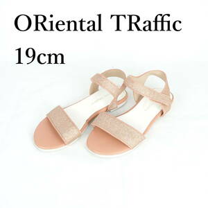 MK0165*ORiental TRaffic*オリエンタルトラフィック*キッズサンダル*19cm*ピンク系