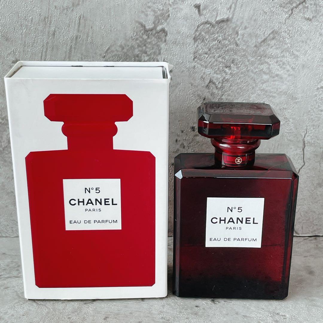 CHANEL No.5 クリスマス 限定 レッド 100ml リミテッド-