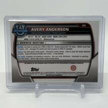 Avery Anderson Auto 2022-23 Bowman University Chrome Basketball Autograph 直筆サイン_画像2