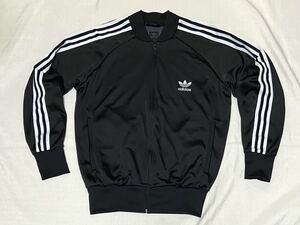 美品 アディダス オリジナルス ATP ビンテージ 復刻 黒 白 トラックジャケット ジャージ L トラックトップ adidas トレフォイルロゴ 正規品