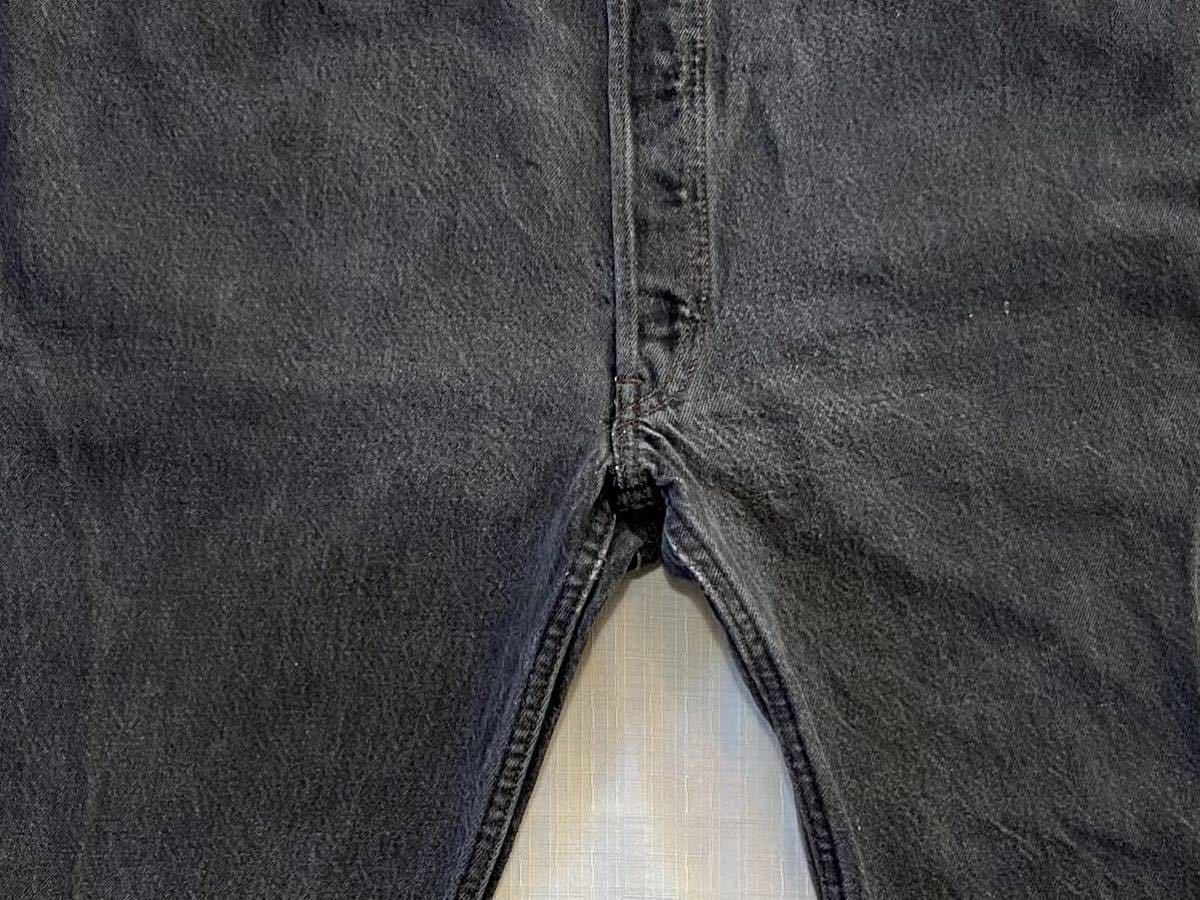 初期 先染め 黒 80sビンテージ LEVIS 501 USA製 オリジナル ブラック