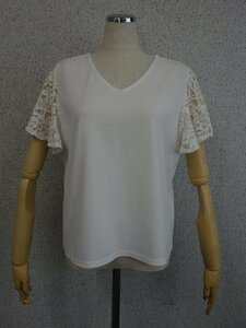  lady's INGNI wing short sleeves tops sleeve race size M white white 