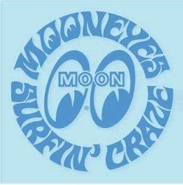 ムーンアイズ MOONEYES Sticker ステッカー Surfin' Craze 抜きデカール [DM138]5BL