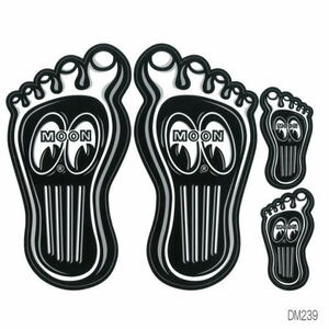 ムーンアイズ MOONEYES Barefoot Gas Pedal Decal ムーンアイズ ベアフット ガス ペダル デカール ステッカー [DM239]