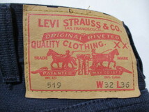 Levis LVC リーバイス 519 ピケパンツ 紺 W32_画像9