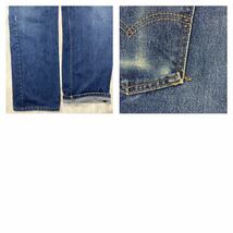 ビンテージ 90s Levi’s 517 デニム ブーツカット MADE IN USA W38 L30 実寸W36位_画像7