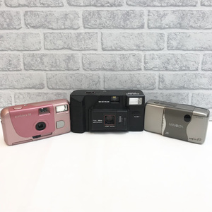 * Junk * * operation not yet verification * * electrification not yet verification * SKILLMAN C-800 FUJIFILM EPiON 10 Cherry pink MINOLTA VECTIS 20 camera set sale 