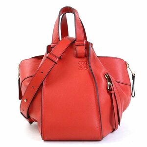  Loewe LOEWE ручная сумочка гамак маленький кожа красный e55962a