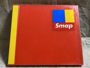 SMAP 「014」 初回限定カラープラスチックケース仕様 赤／青 ロゴステッカー封入 promo 未開封新品