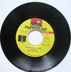 542【Reggae】Loving Was A Crime - Buju Banton. /7”/Penthouse