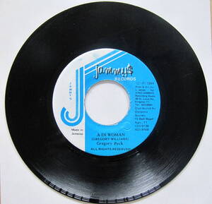 484【Reggae】A Di Woman - Gregory Peck. /7”/Jammy's