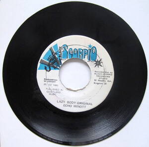 487【Reggae】Lazy Body Original - Echo Minott. /7”/Black Scorpio