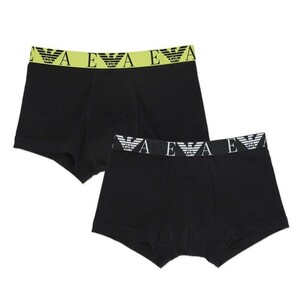 EMPORIO ARMANI Emporio Armani BOLD MONOGRAM ball do monogram front .. boxer shorts men's 2 sheets set 54037150 yellow set S