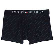 TOMMY HILFIGER トミーヒルフィガー KEYHOLE TRUNK PRINT キーホール プリント コットン 前開き ボクサーパンツ 53312261 TEXT STRIPE M_画像1