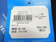 L ブラック【未使用タグ付】コロンビア(Columbia) スチュアート トレイル ジャケット PM0721 010 【国内正規品】防水ジャケット_画像2