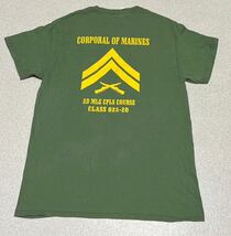 沖縄米軍放出品　USMC CORPRAL OF MARINES Tシャツ　MEDIUM 海兵隊 OKINAWA_画像1