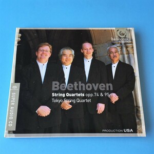 [bcg]/ SACD /『東京クヮルテット：ベートーヴェン：弦楽四重奏曲集 / 第10番『ハープ』、第11番『セリオーソ』/ サイン入