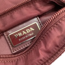 ♪♪ PRADA プラダ ショルダーバッグ エンジ やや傷や汚れあり_画像6