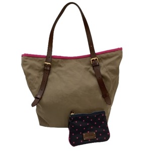 !! Paul Smith Paul Smith lady's tote bag Mini pouch attaching beige a little scratch . dirt equipped 