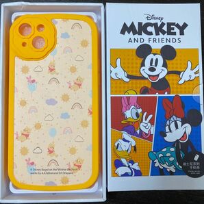 iPhone 14 plusケースDisney ディズニー　Winnie the Pooh プーさん 可愛い花柄カメラレンズカバー