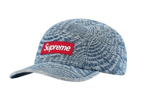 国内正規品 Supreme Circles Jacquard Denim Camp Cap Blue シュプリーム ジャカード デニム キャンプキャップ ブルー BOX LOGO 21FW 21AW