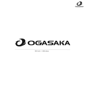 【OGASAKA】オガサカ★10★ダイカットステッカー★切抜きステッカー★JPN2★8.0インチ★20.3cm