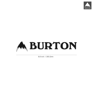 【BURTON】バートン★17★ダイカットステッカー★切抜きステッカー★8.0インチ★20.3cm