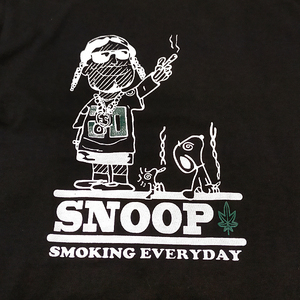 送込【SNOOP(Y) DOG(G)】スヌープドッグ / ブラック★選べる5サイズ/S M L XL 2XL/ヘビーウェイト 5.6オンス