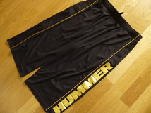 ★HUMMER DRY 半袖・ハーフパンツ 上下セット★ジャージ上下/4L/ブラック×ゴールド/トレーニングウエア_画像6