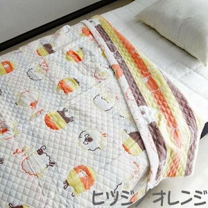  free shipping ( Hokkaido, Okinawa is 1500 jpy separate ) single (140×190cm) sheep pattern 3 -ply gauze packet cotton 100% gauze packet AGK-6OR