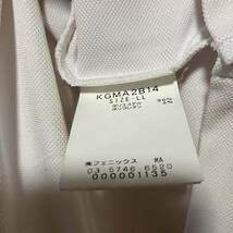 【Kappa GOLF】カッパ ゴルフ メンズ 半袖ハーフジップシャツ LLサイズ ホワイト 送料無料_画像8