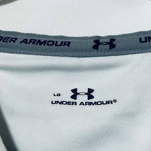 【UNDER ARMOUR】アンダーアーマー ゴルフ メンズ 半袖ポロシャツ LGサイズ ボーダー柄 ストレッチ素材 送料無料の画像4
