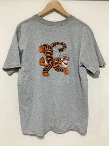 め1175 Disney ディズニー 半袖Tシャツ M グレー ティガー メキシコ製