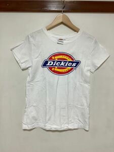 み1137 Dickies ディッキーズ 半袖Tシャツ プリントTシャツ レディース S ホワイト