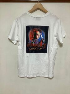 め1127 CHUCKY チャッキー 半袖Tシャツ L ホワイト ホラー映画