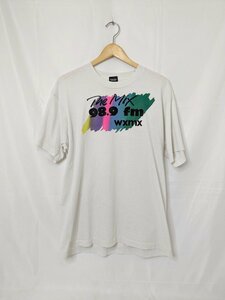 SCREEN STARS スクリーンスターズ 90’s the mix 98.9 fm wxmx 98.9 fm Tシャツ USA製 ヴィンテージ オールド サイズ：XL カラー：ホワイト