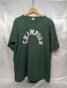 Champion チャンピオン championアーチロゴプリントTシャツ made in usa t1011 サイズ：XL カラー：グリーン
